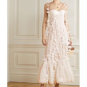 Zimmerman white Botanica midi dress